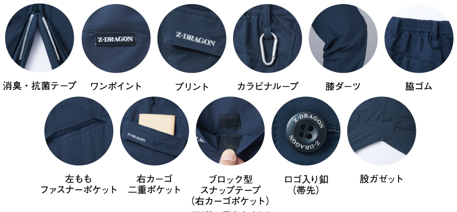 Z-DRAGON作業服73802機能説明