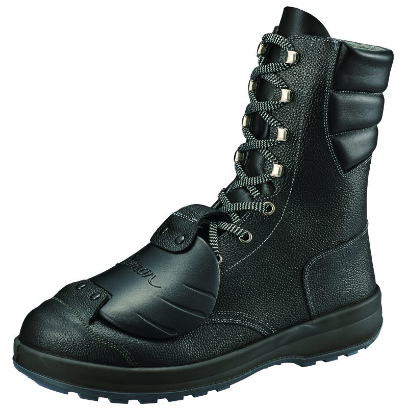 ss33d6樹脂製甲プロテクターで足を保護する甲プロテクト付長編上安全靴